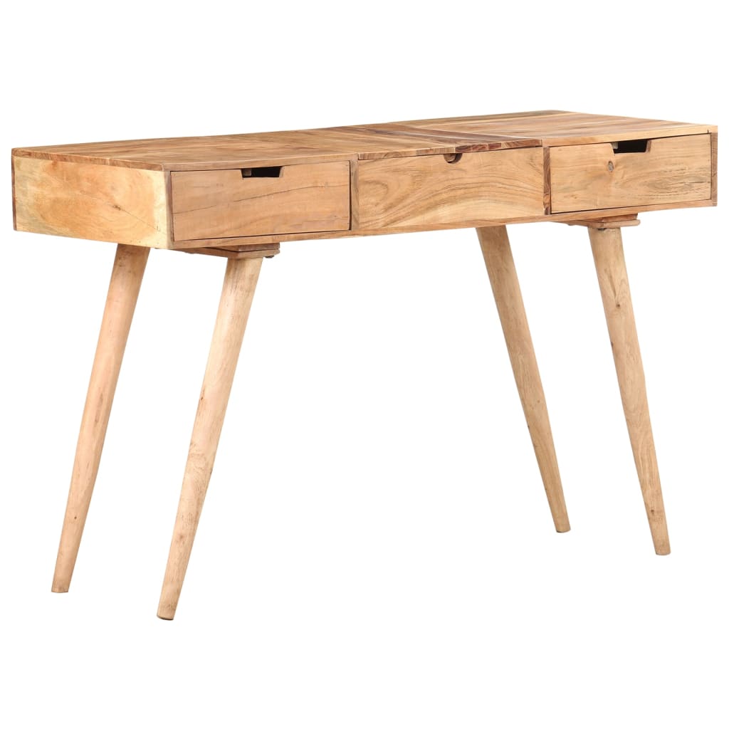 vidaXL Masă de toaletă cu oglindă, 112x45x76 cm, lemn masiv acacia vidaXL Masă de toaletă cu oglindă, 112x45x76 cm, lemn masiv acacia