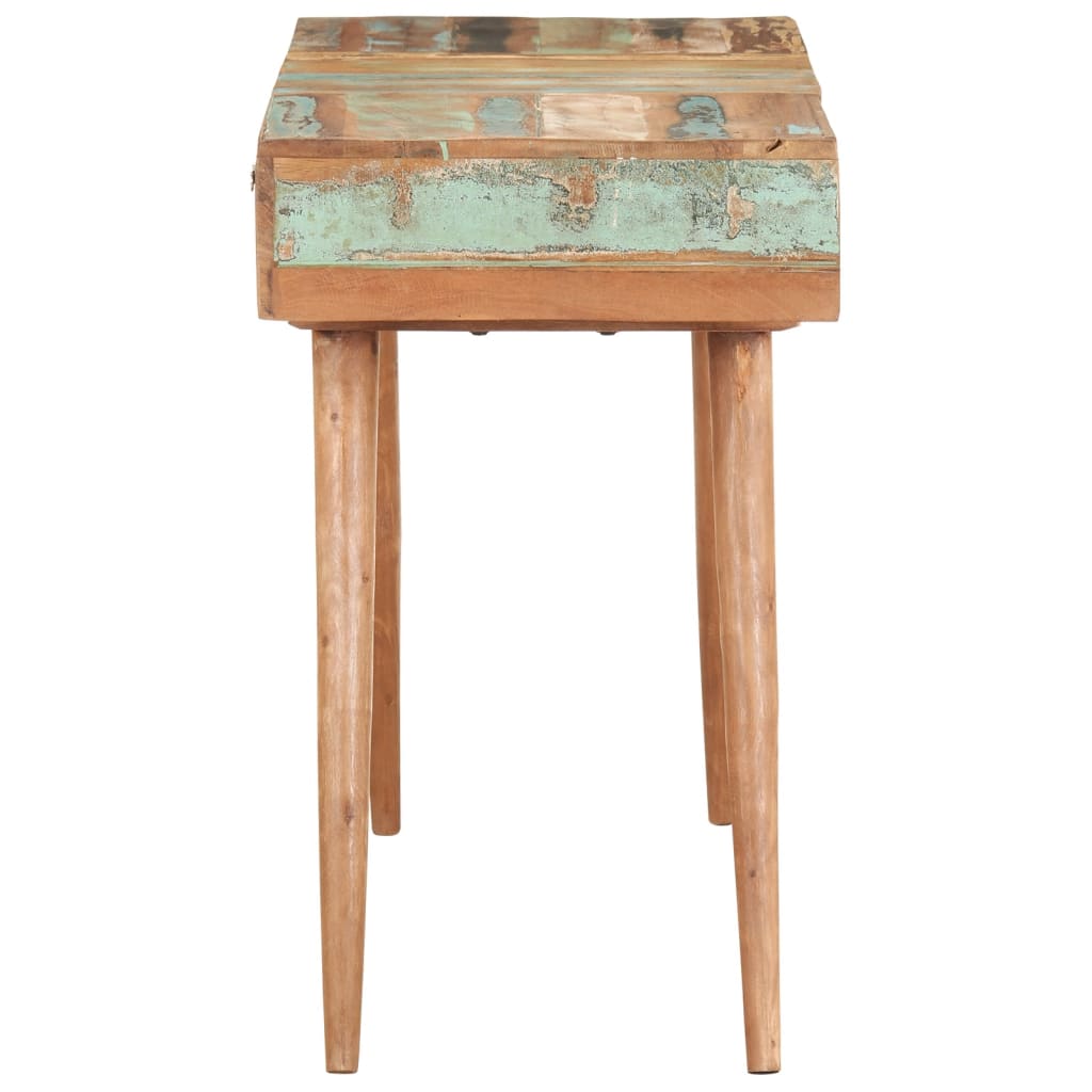 vidaXL Masă de toaletă cu oglindă, 112x45x76 cm, lemn masiv reciclat vidaXL Masă de toaletă cu oglindă, 112x45x76 cm, lemn masiv reciclat