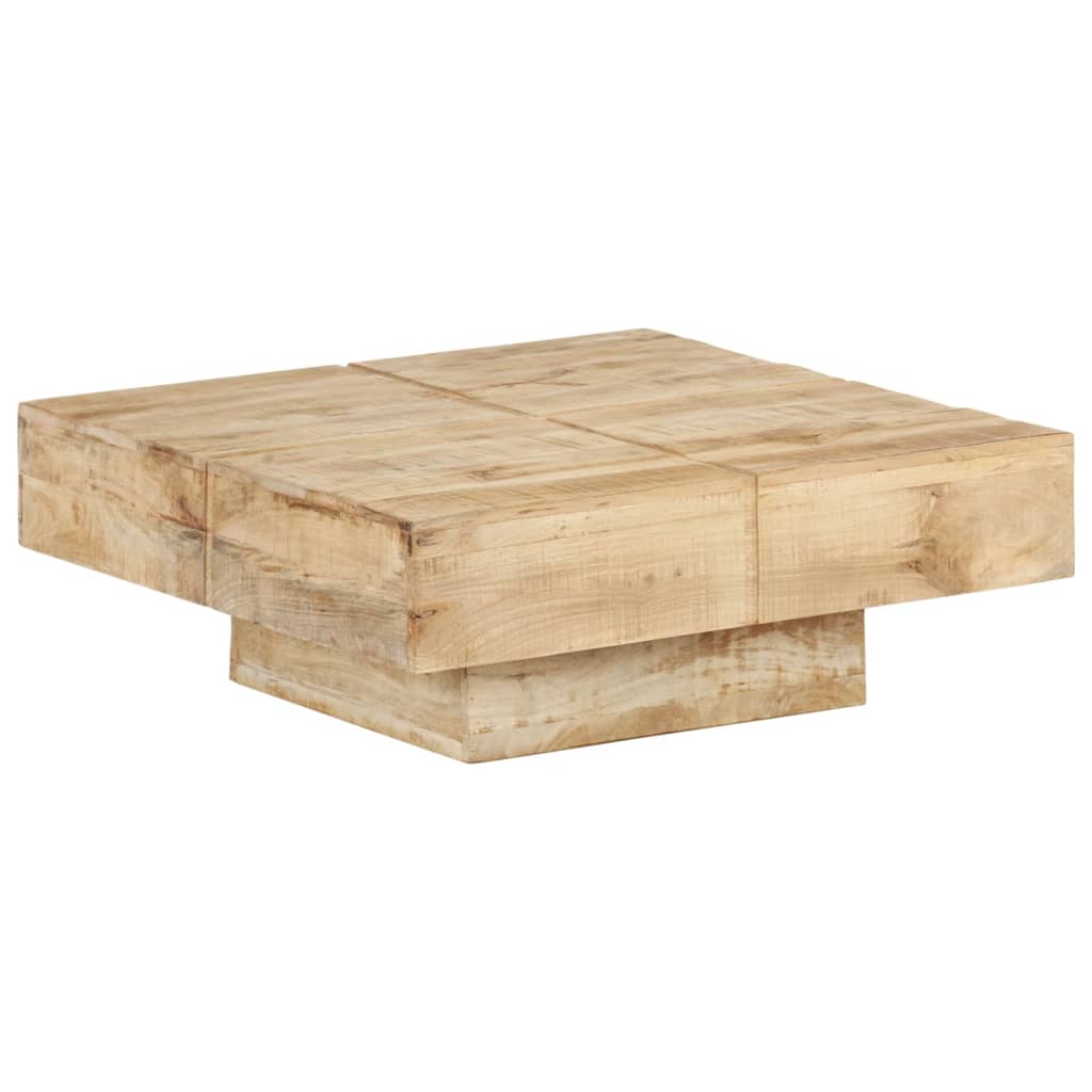 vidaXL Măsuță de cafea, 80x80x28 cm, lemn masiv de mango vidaXL Măsuță de cafea, 80x80x28 cm, lemn masiv de mango