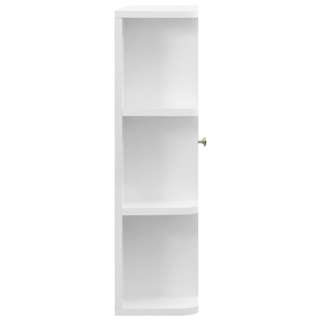 vidaXL Dulap de baie cu oglindă, alb, 66x17x63 cm, MDF vidaXL Dulap de baie cu oglindă, alb, 66x17x63 cm, MDF