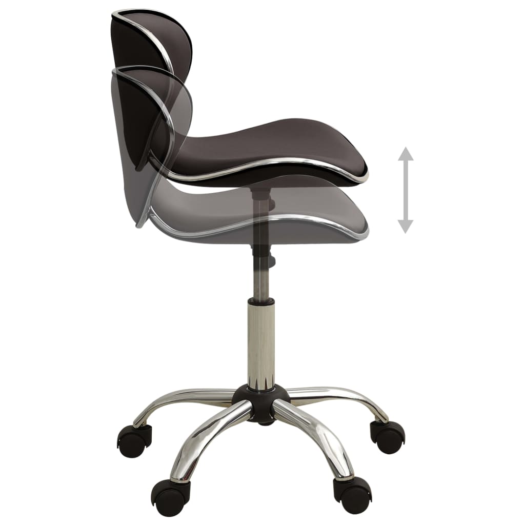 vidaXL Scaun pentru salon spa, maro, piele ecologică