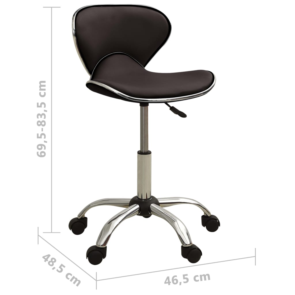 vidaXL Scaun pentru salon spa, maro, piele ecologică