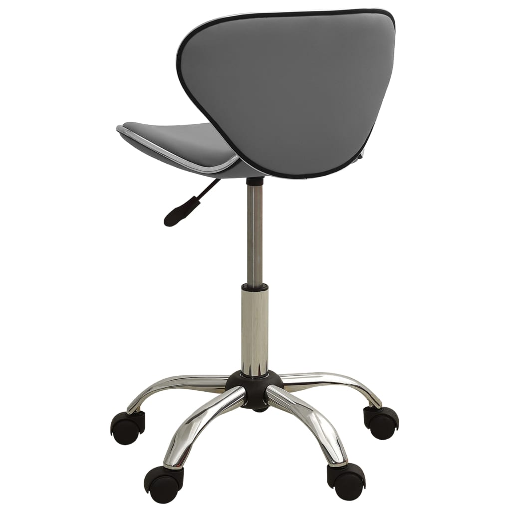 vidaXL Scaun de salon spa, gri, piele ecologică vidaXL Scaun de salon spa, gri, piele ecologică