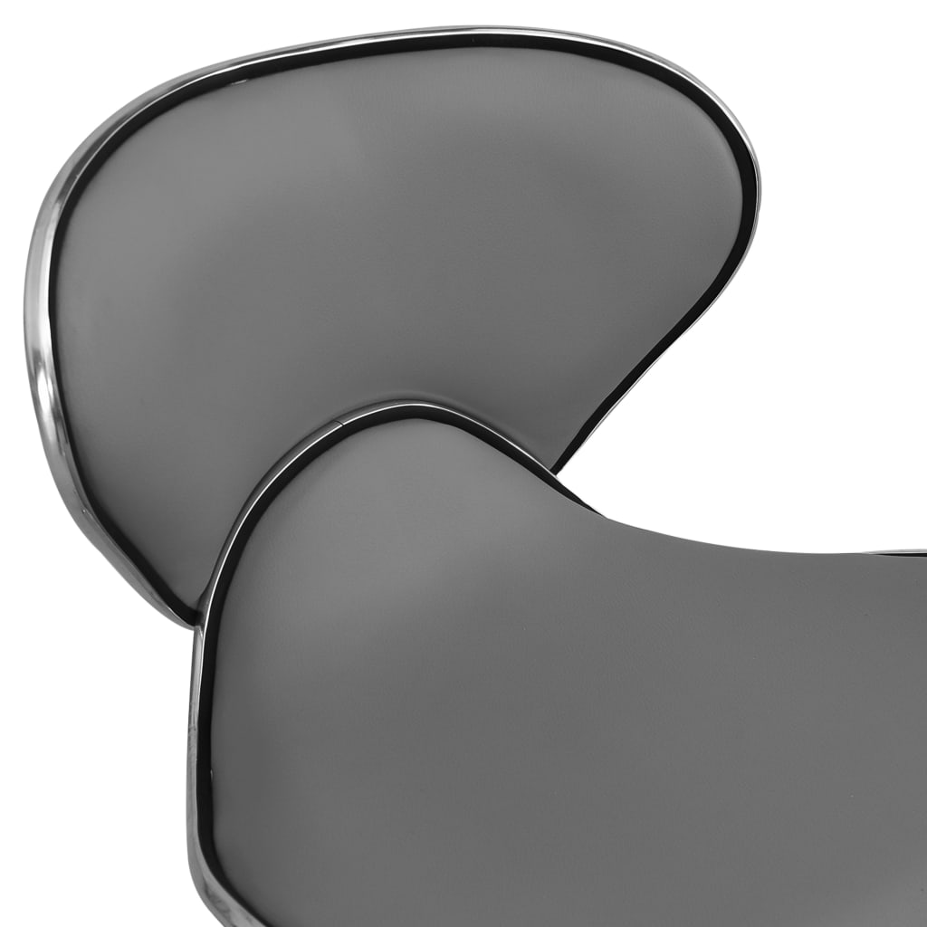 vidaXL Scaun de salon spa, gri, piele ecologică vidaXL Scaun de salon spa, gri, piele ecologică