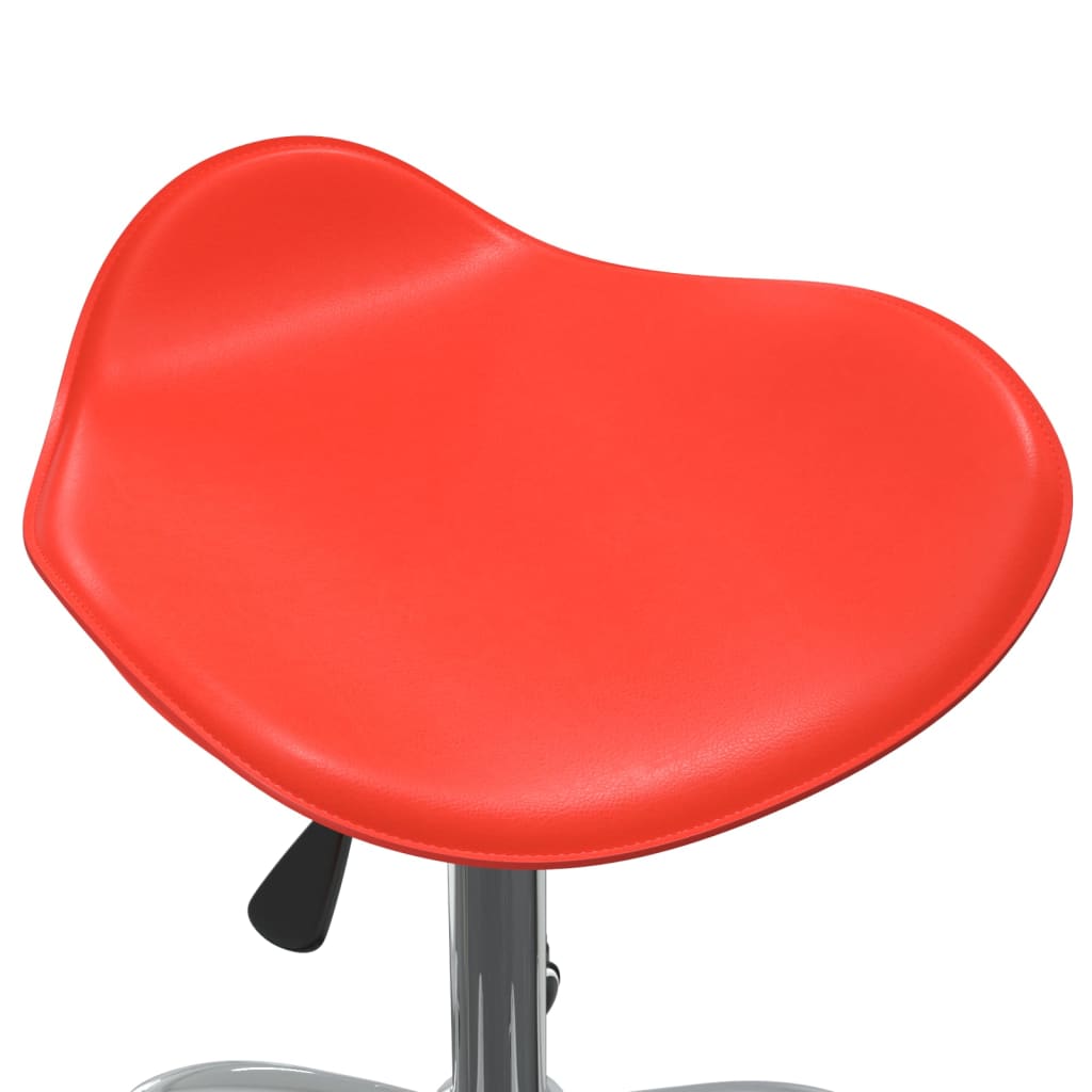 vidaXL Scaun pentru salon spa, roșu, piele ecologică