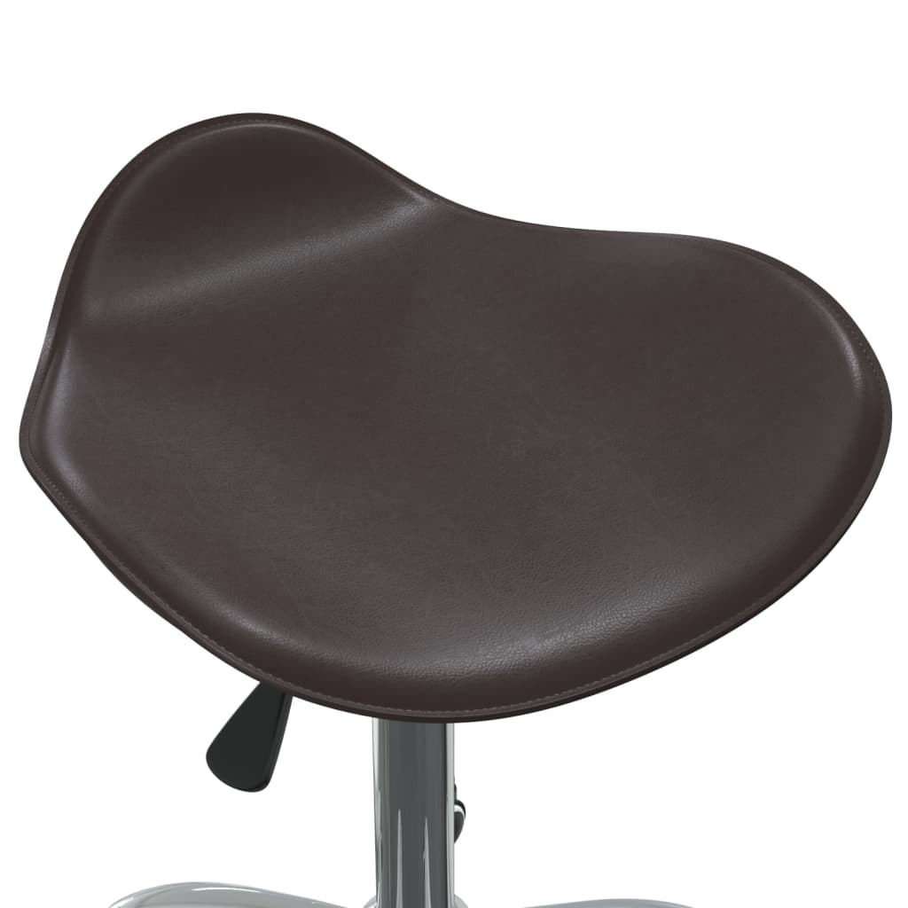 vidaXL Scaun pentru salon spa, maro, piele ecologică vidaXL Scaun pentru salon spa, maro, piele ecologică