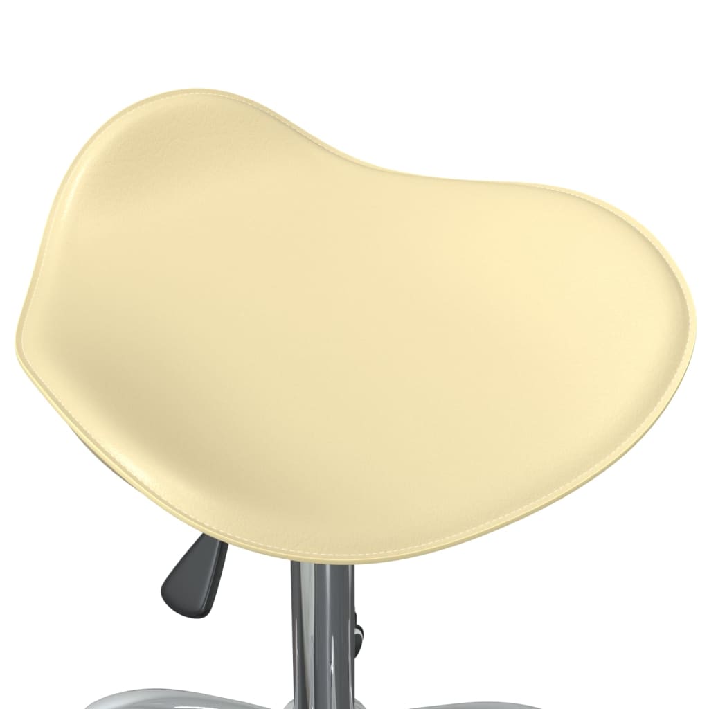 vidaXL Scaun pentru salon spa, crem, piele ecologică vidaXL Scaun pentru salon spa, crem, piele ecologică