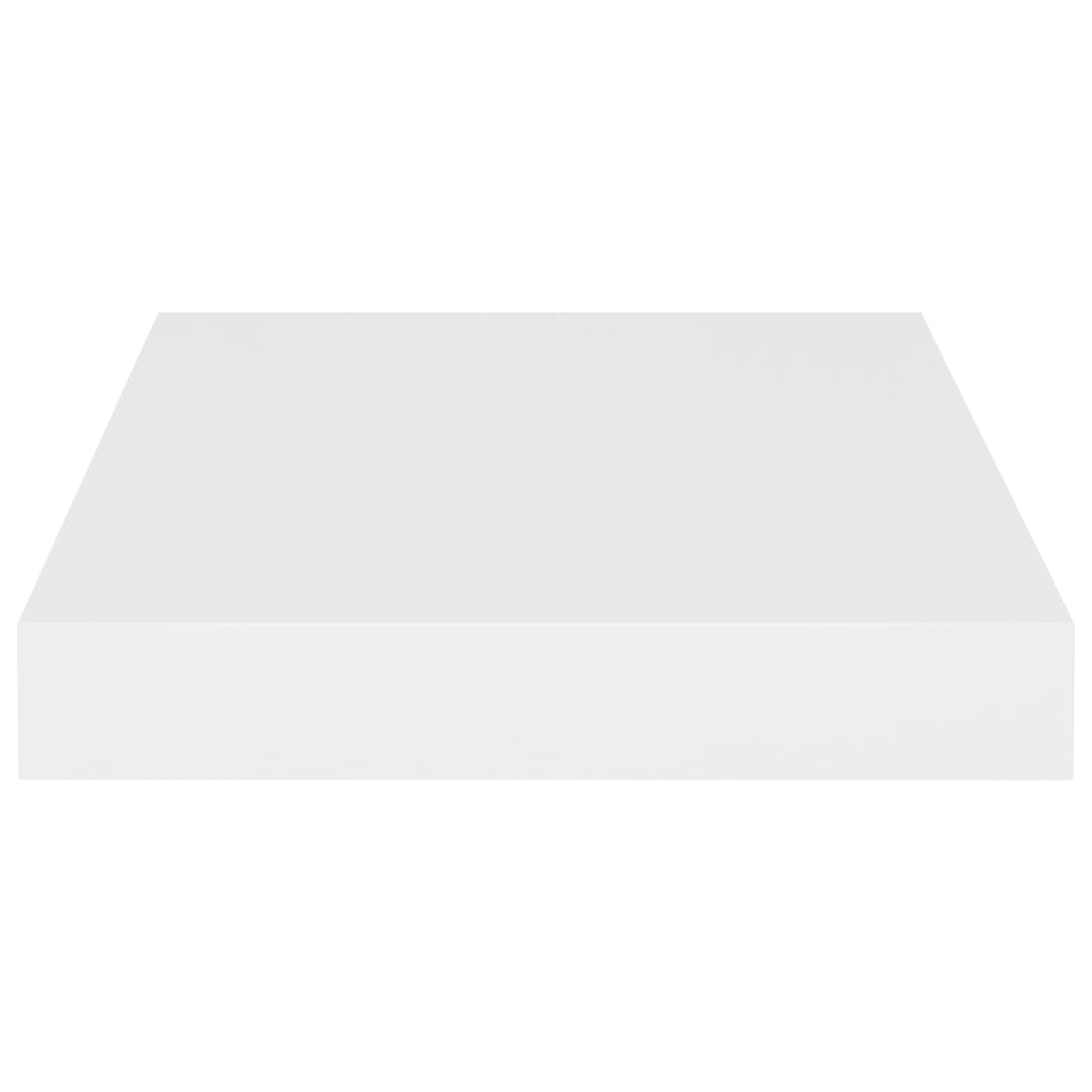 vidaXL Rafturi de perete suspendate, 2 buc., alb, 23x23,5x3,8 cm, MDF