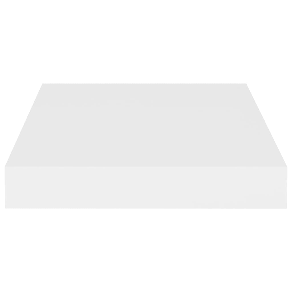 vidaXL Rafturi de perete suspendate, 4 buc., alb, 23x23,5x3,8 cm, MDF