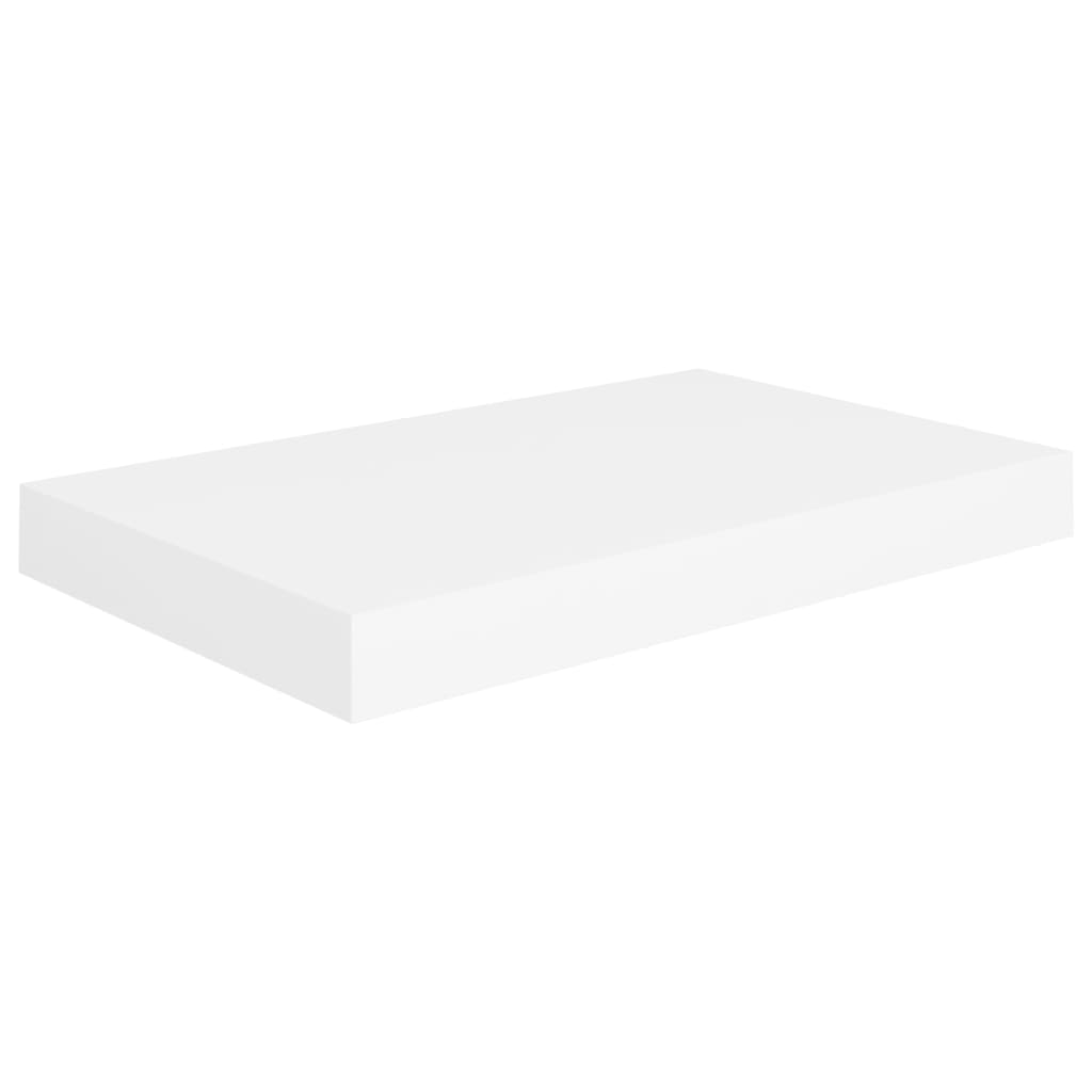 vidaXL Rafturi de perete suspendate, 2 buc., alb, 40x23x3,8 cm, MDF