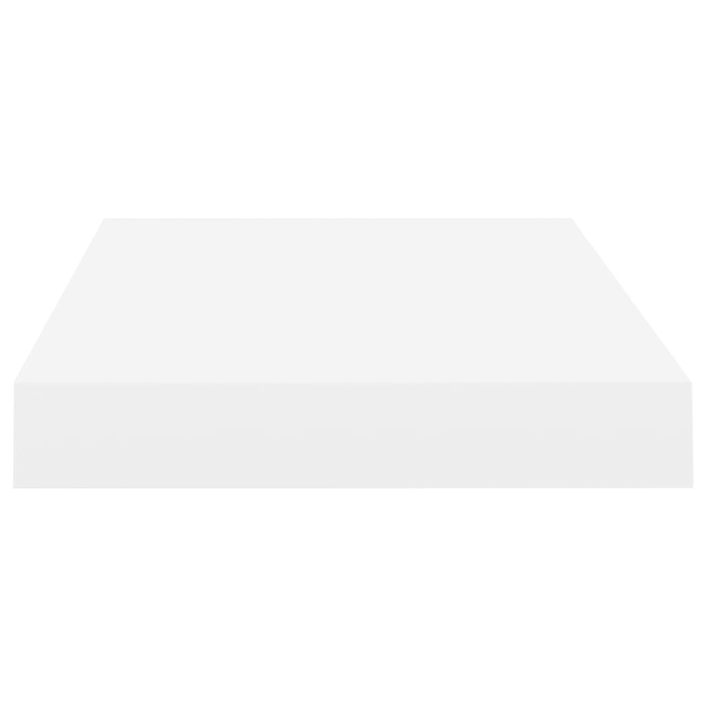 vidaXL Rafturi de perete suspendate, 2 buc., alb, 40x23x3,8 cm, MDF