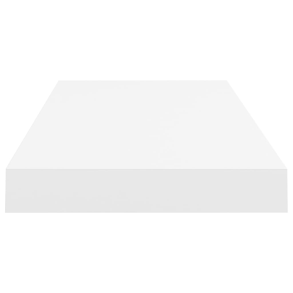 vidaXL Rafturi de perete suspendate, 2 buc., alb, 60x23,5x3,8 cm, MDF