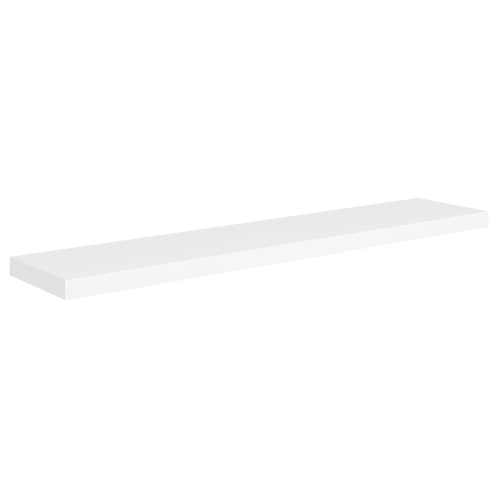 vidaXL Rafturi de perete suspendate, 2 buc., alb, 120x23,5x3,8 cm, MDF vidaXL Rafturi de perete suspendate, 2 buc., alb, 120x23,5x3,8 cm, MDF