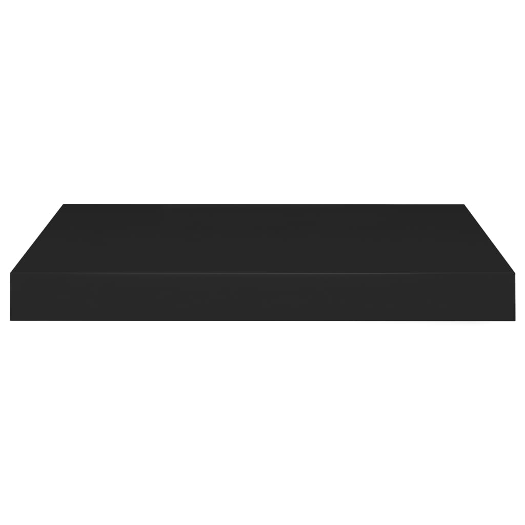 vidaXL Rafturi de perete suspendate, 4 buc., negru, 40x23x3,8 cm, MDF