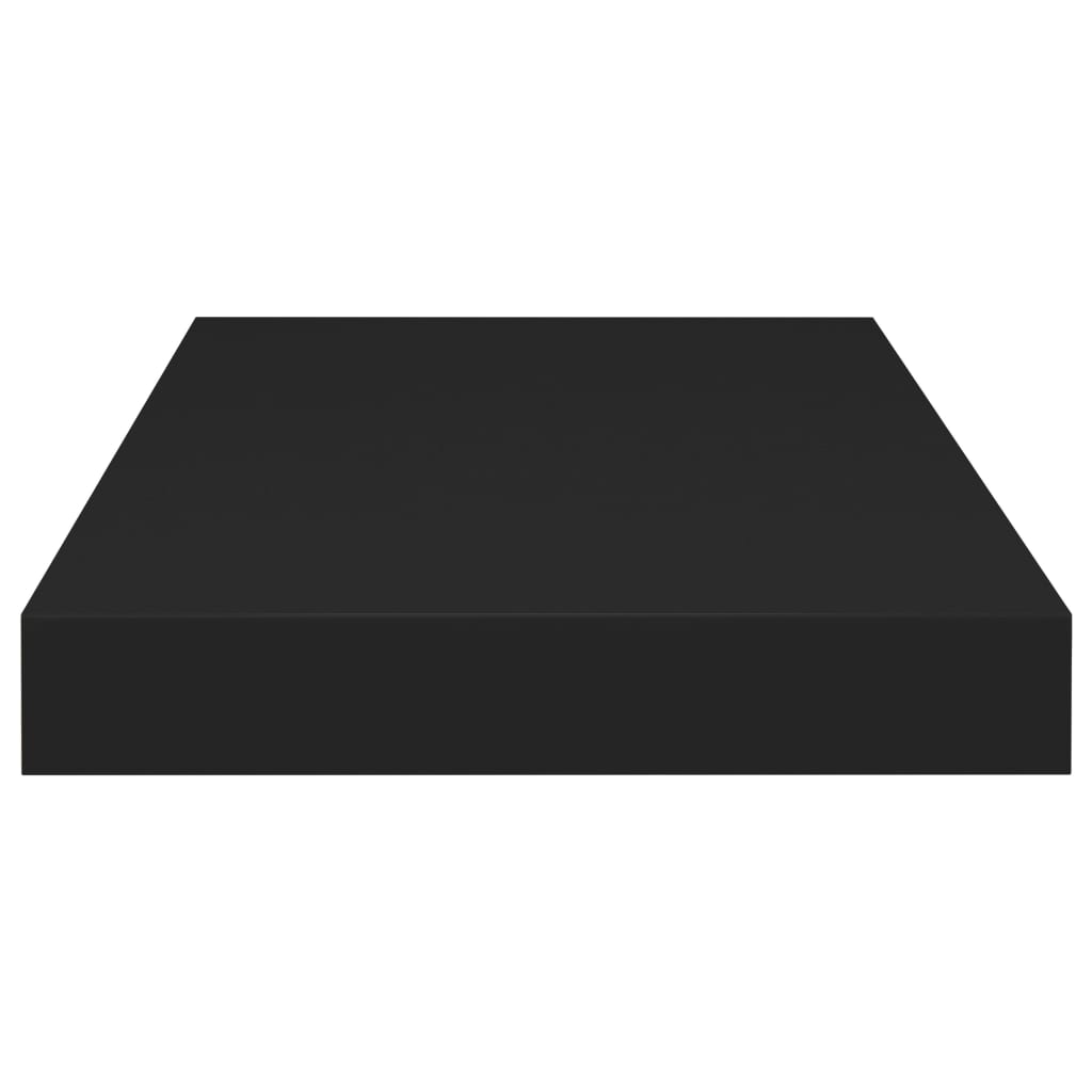 vidaXL Rafturi de perete suspendate, 4 buc., negru, 50x23x3,8 cm, MDF