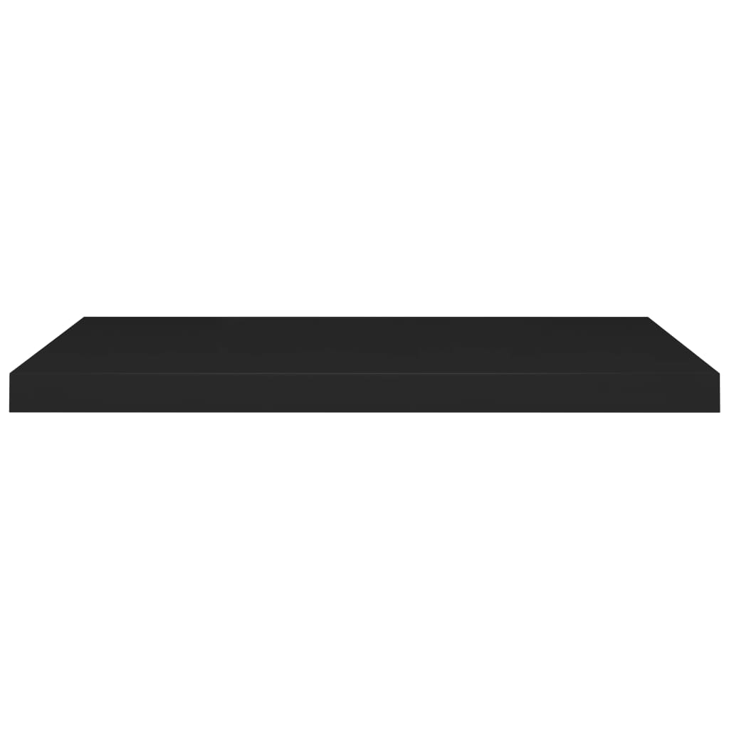 vidaXL Rafturi de perete suspendate 2 buc., negru, 80x23,5x3,8 cm, MDF vidaXL Rafturi de perete suspendate 2 buc., negru, 80x23,5x3,8 cm, MDF