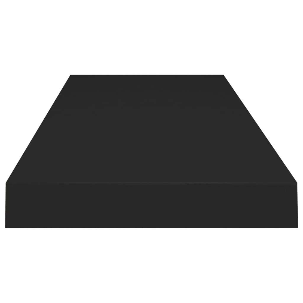 vidaXL Rafturi de perete suspendate 2 buc., negru, 80x23,5x3,8 cm, MDF vidaXL Rafturi de perete suspendate 2 buc., negru, 80x23,5x3,8 cm, MDF