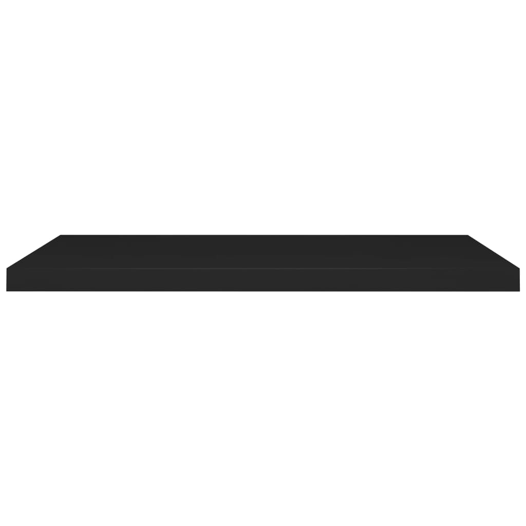 vidaXL Rafturi de perete suspendate 4 buc., negru, 90x23,5x3,8 cm, MDF vidaXL Rafturi de perete suspendate 4 buc., negru, 90x23,5x3,8 cm, MDF
