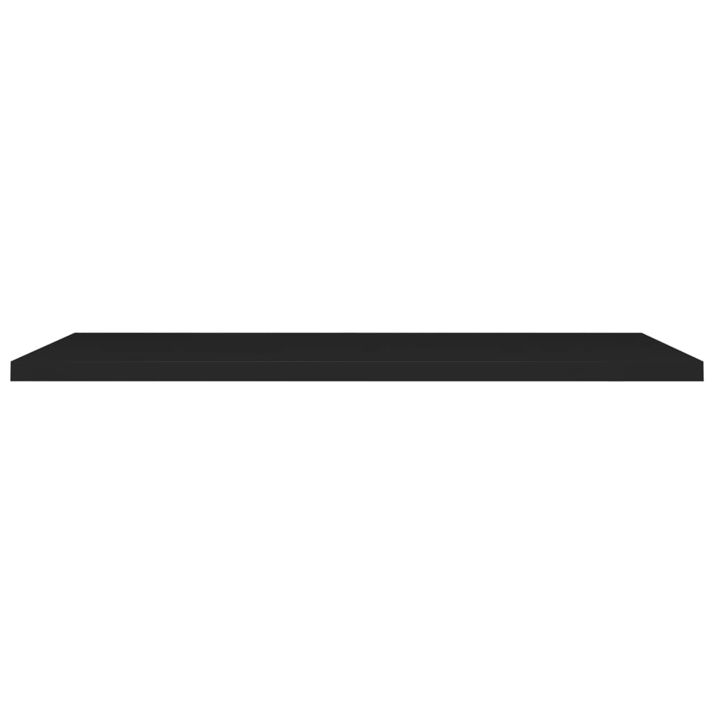 vidaXL Raft de perete suspendat, negru, 120x23,5x3,8 cm, MDF