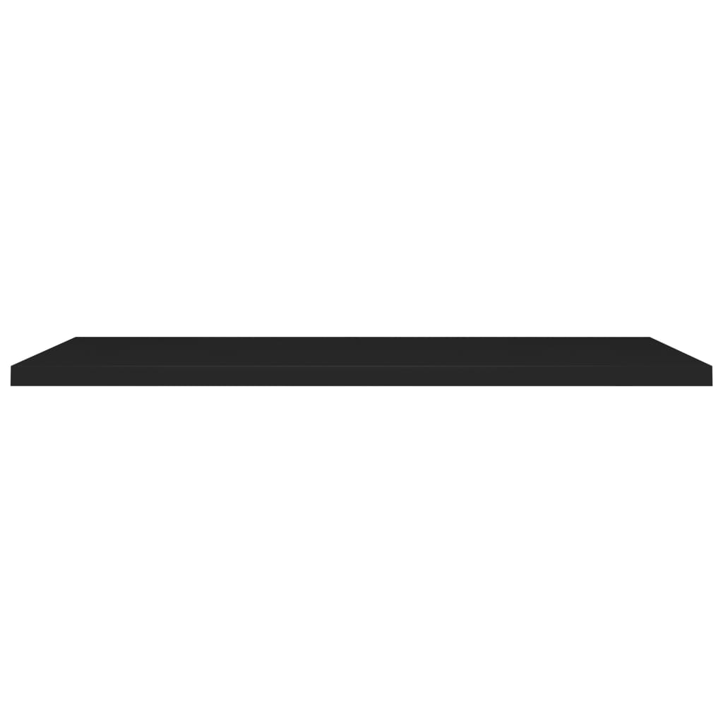 vidaXL Rafturi de perete suspendate 2 buc., negru 120x23,5x3,8 cm, MDF