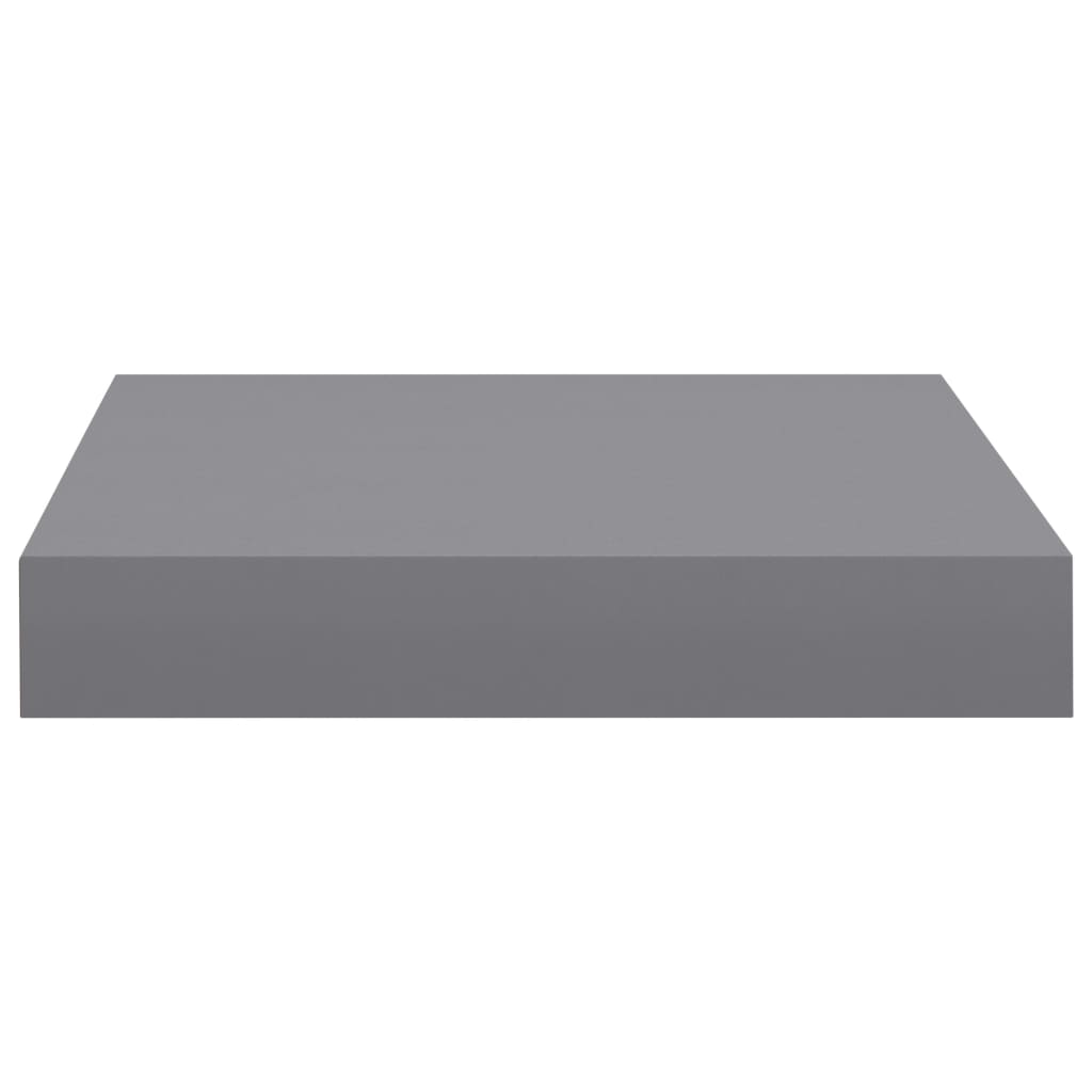 vidaXL Rafturi de perete, 4 buc., gri, 23 x 23,5 x 3,8 cm, MDF