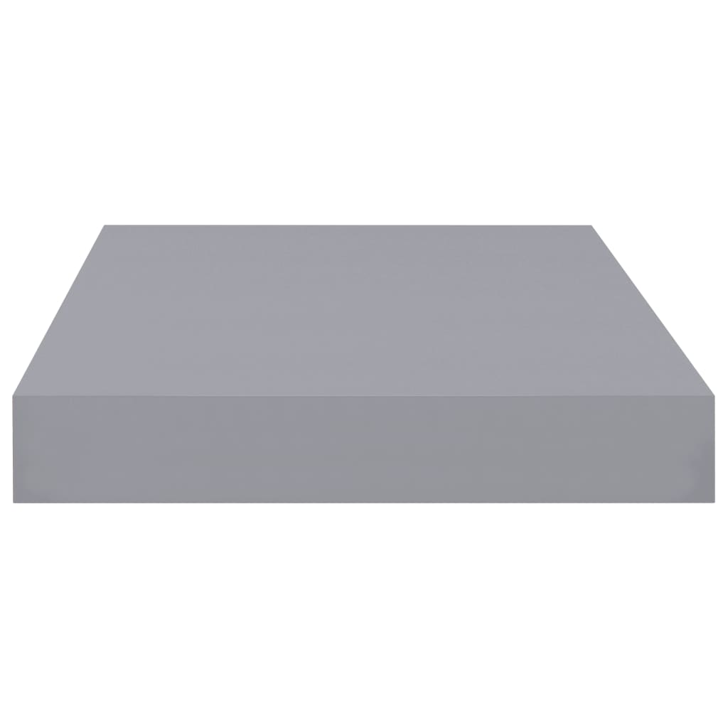 vidaXL Rafturi de perete suspendate, 4 buc., gri, 40x23x3,8 cm, MDF vidaXL Rafturi de perete suspendate, 4 buc., gri, 40x23x3,8 cm, MDF