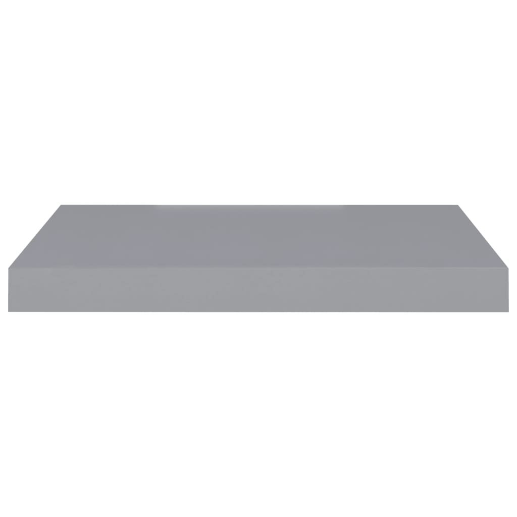 vidaXL Raft de perete suspendat, gri, 50x23x3,8 cm, MDF