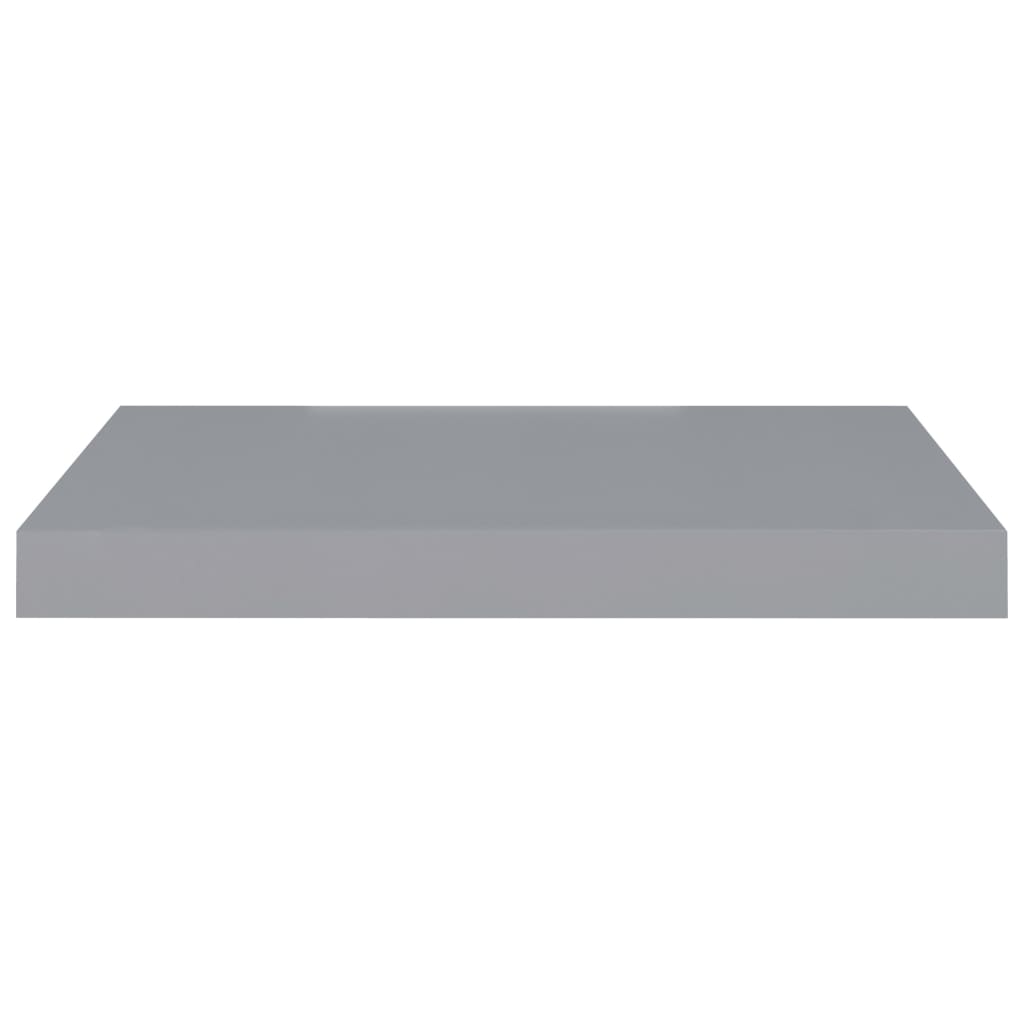 vidaXL Rafturi de perete suspendate, 4 buc., gri, 50x23x3,8 cm, MDF