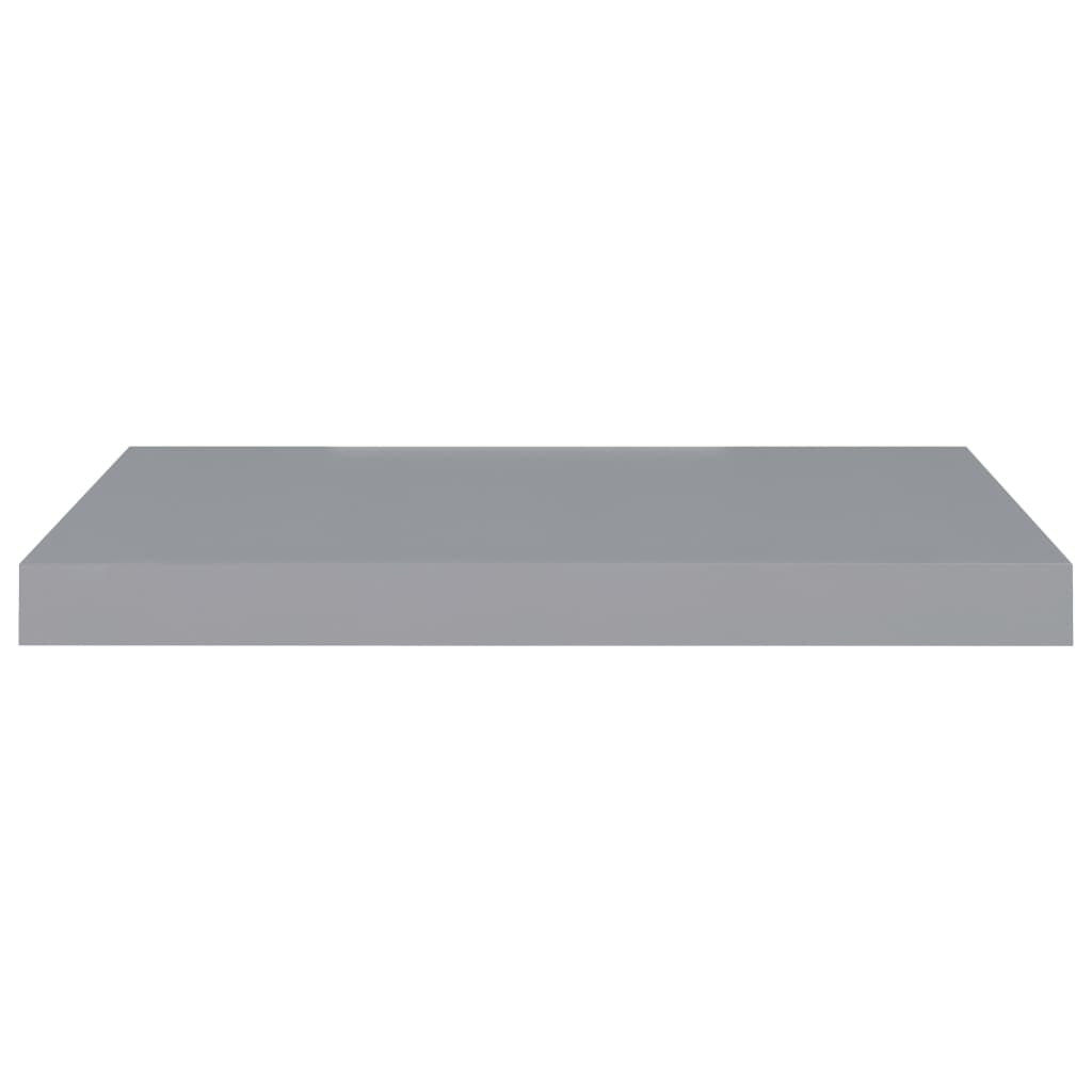 vidaXL Raft de perete suspendat, gri, 60x23,5x3,8 cm, MDF