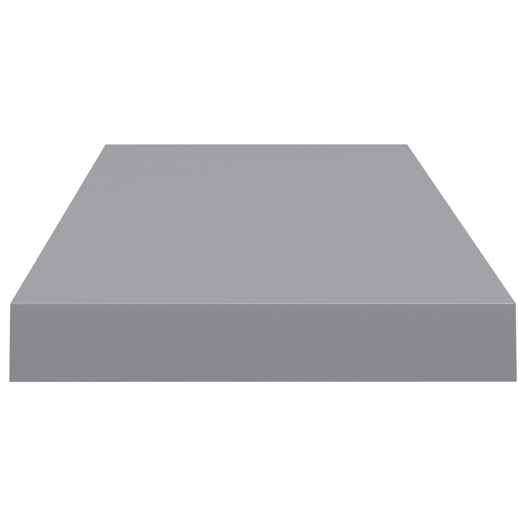 vidaXL Raft de perete suspendat, gri, 60x23,5x3,8 cm, MDF