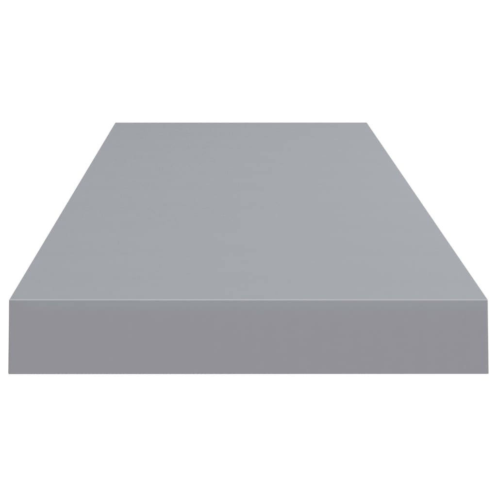 vidaXL Raft de perete suspendat, gri, 80x23,5x3,8 cm, MDF vidaXL Raft de perete suspendat, gri, 80x23,5x3,8 cm, MDF