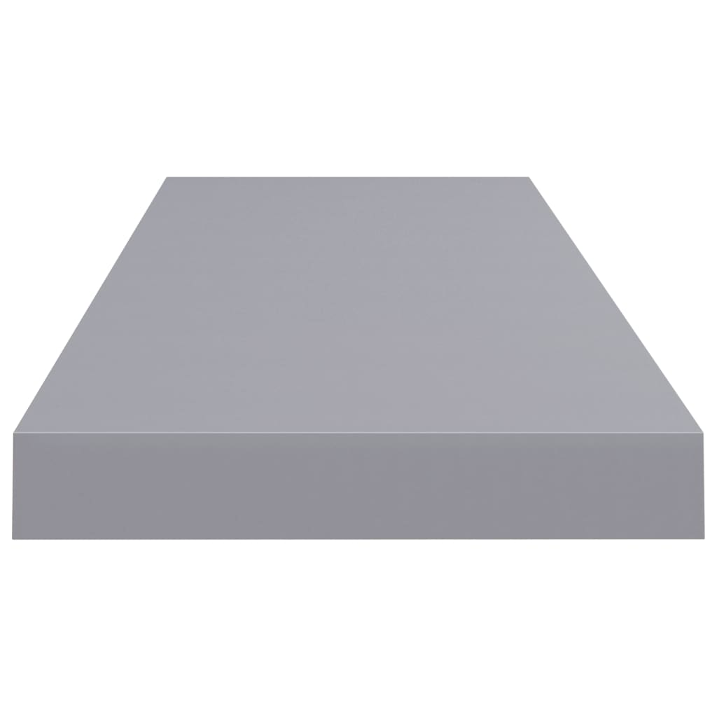 vidaXL Rafturi de perete suspendate, 4 buc., gri, 80x23,5x3,8 cm, MDF