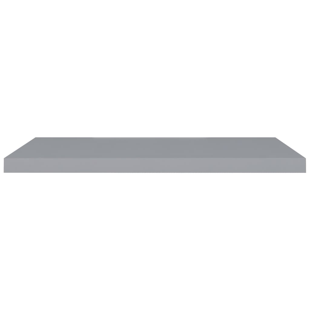 vidaXL Raft de perete suspendat, gri, 90x23,5x3,8 cm, MDF