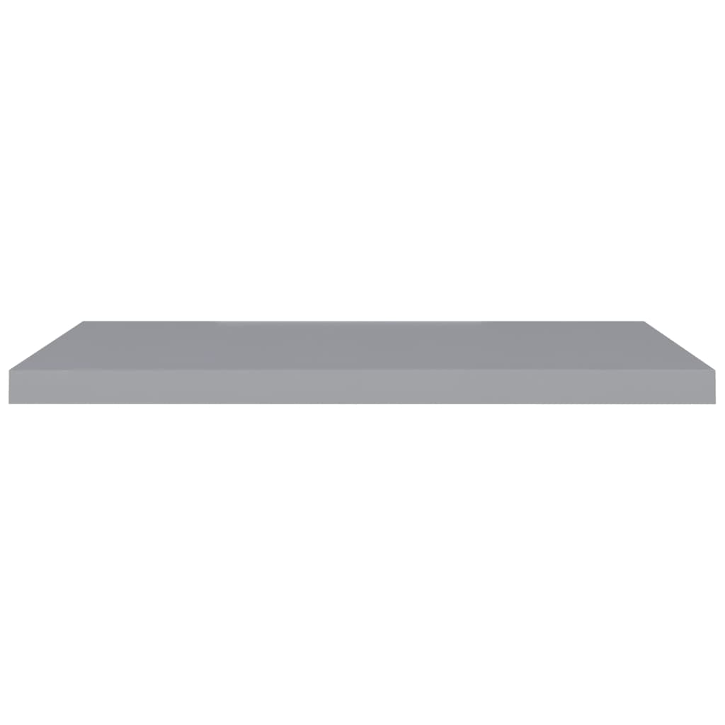 vidaXL Rafturi de perete suspendate, 4 buc., gri, 90x23,5x3,8 cm, MDF