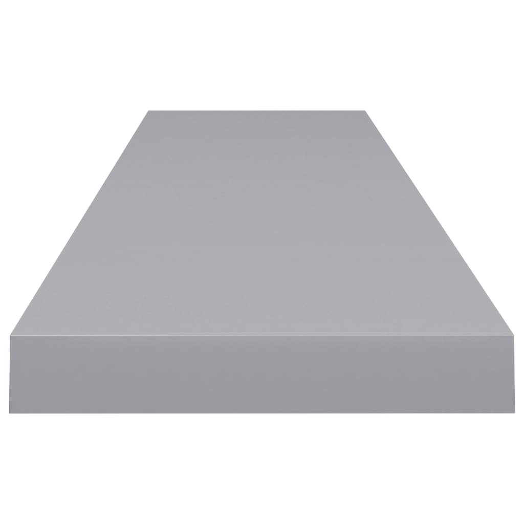 vidaXL Raft de perete suspendat, gri, 120x23,5x3,8 cm, MDF vidaXL Raft de perete suspendat, gri, 120x23,5x3,8 cm, MDF