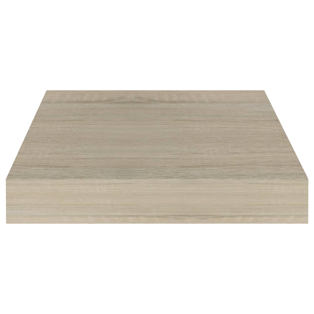 vidaXL Rafturi perete suspendate, 2 buc., stejar, 23x23,5x3,8 cm, MDF