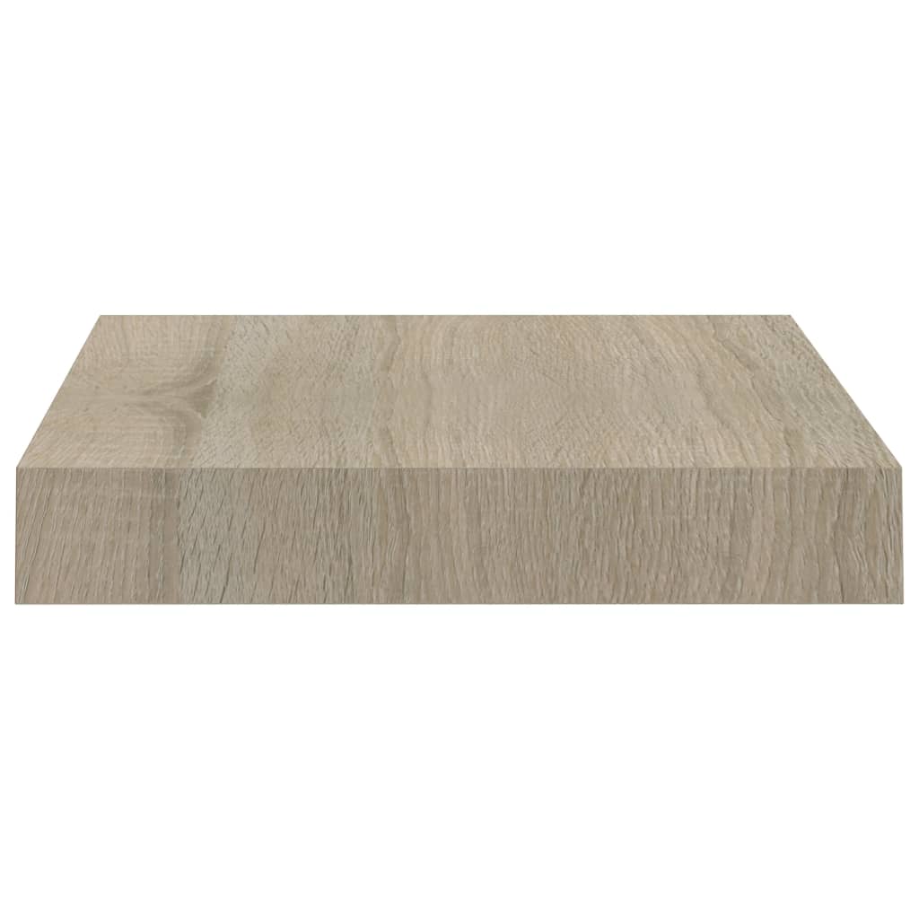 vidaXL Rafturi perete suspendate, 2 buc., stejar, 23x23,5x3,8 cm, MDF