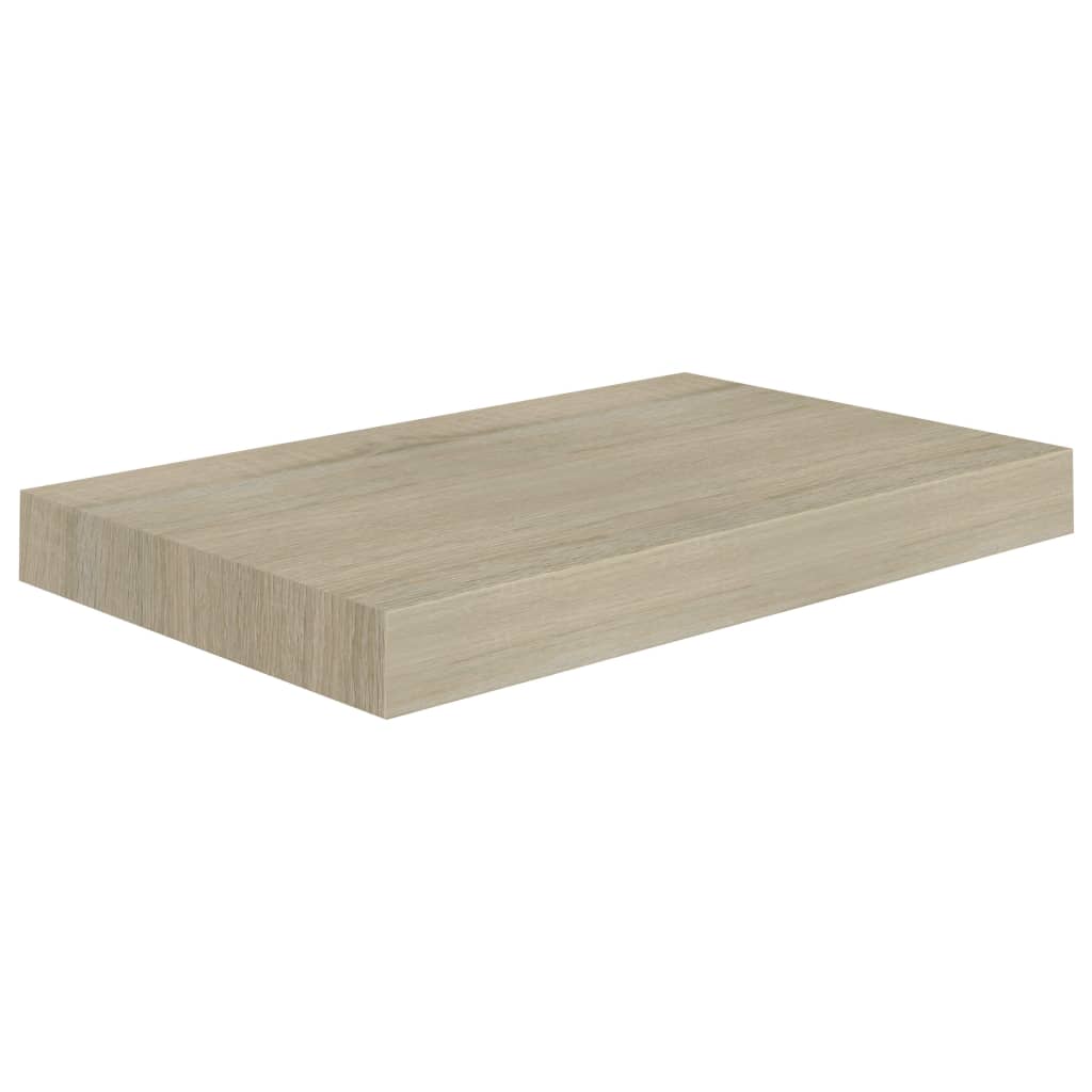 vidaXL Rafturi de perete suspendate, 2 buc., stejar, 40x23x3,8 cm, MDF