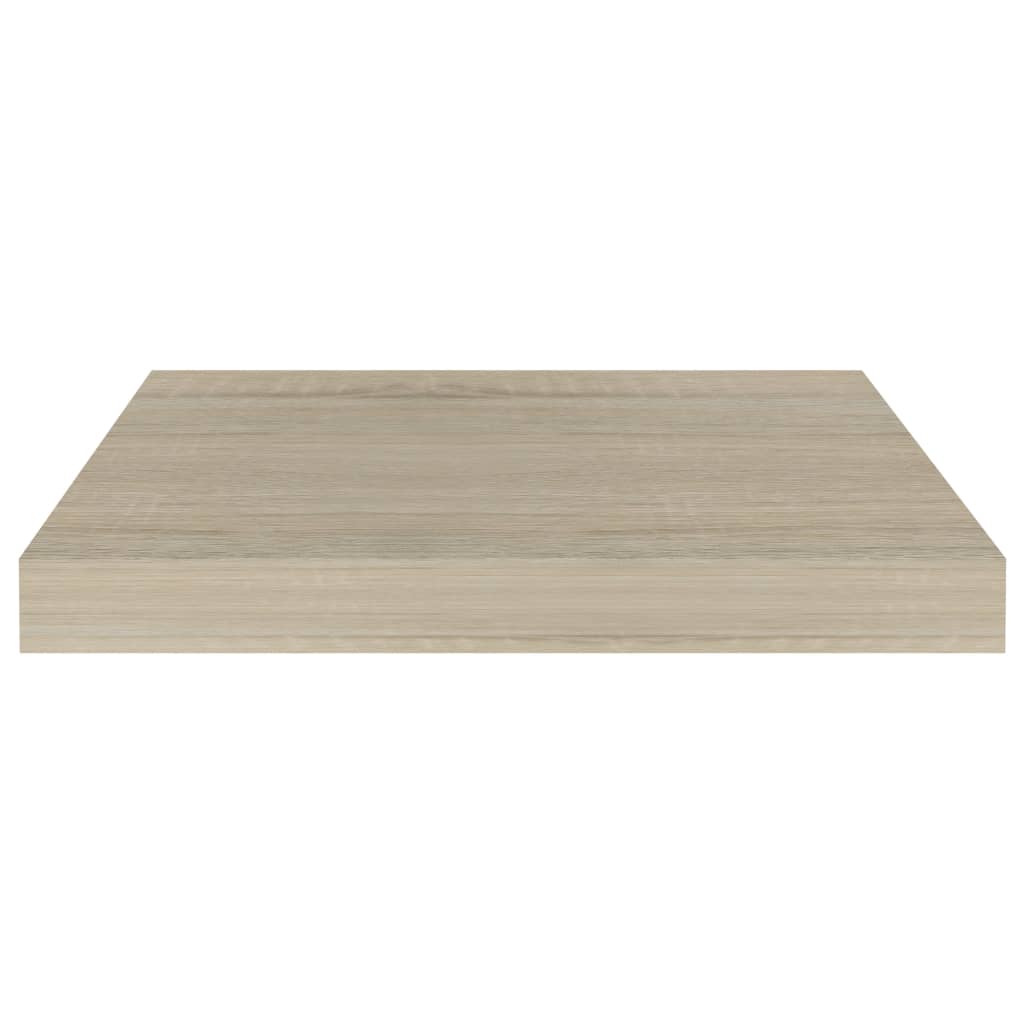 vidaXL Rafturi de perete suspendate, 2 buc., stejar, 40x23x3,8 cm, MDF