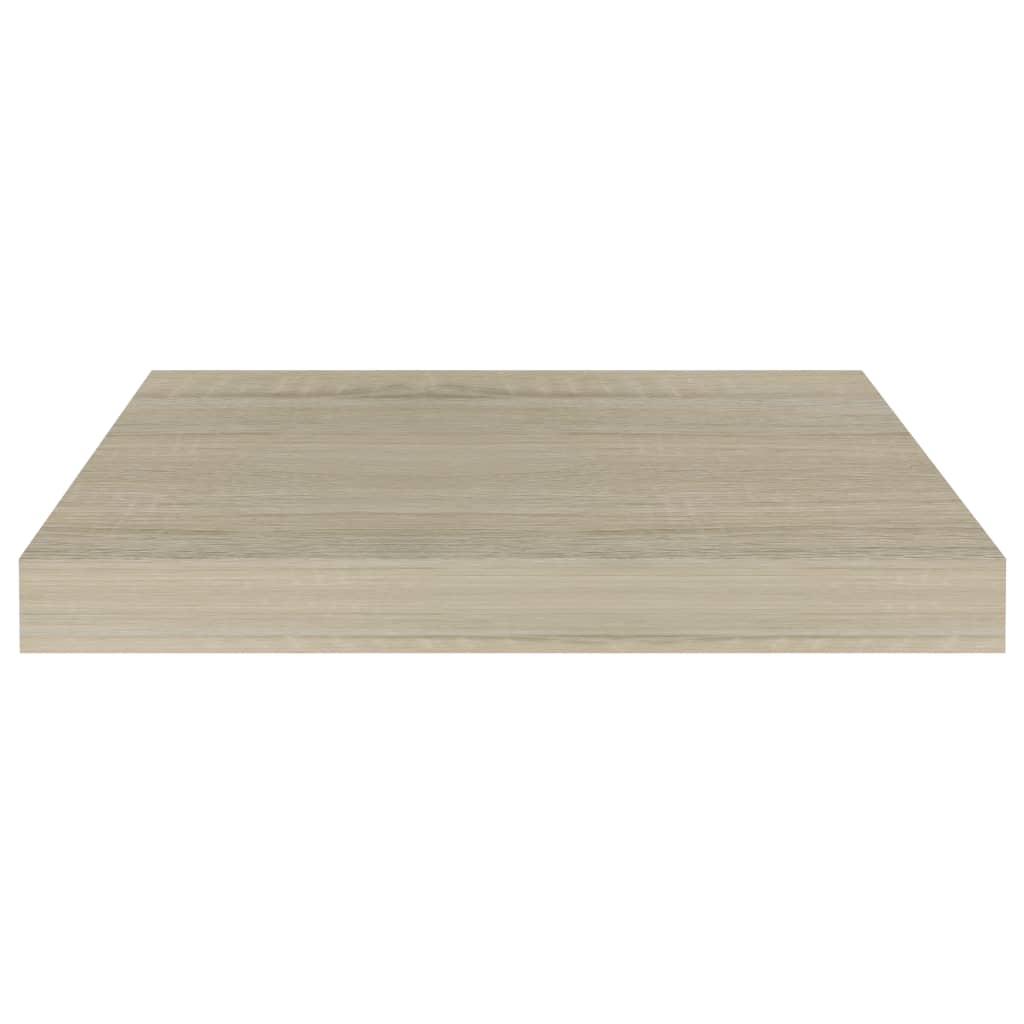 vidaXL Rafturi de perete suspendate, 4 buc., stejar, 40x23x3,8 cm, MDF