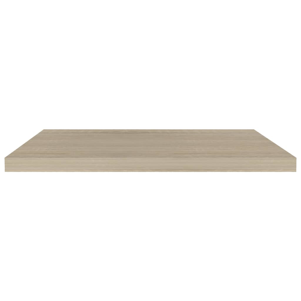 vidaXL Rafturi de perete suspendate 4 buc., stejar, 80x23,5x3,8 cm MDF vidaXL Rafturi de perete suspendate 4 buc., stejar, 80x23,5x3,8 cm MDF