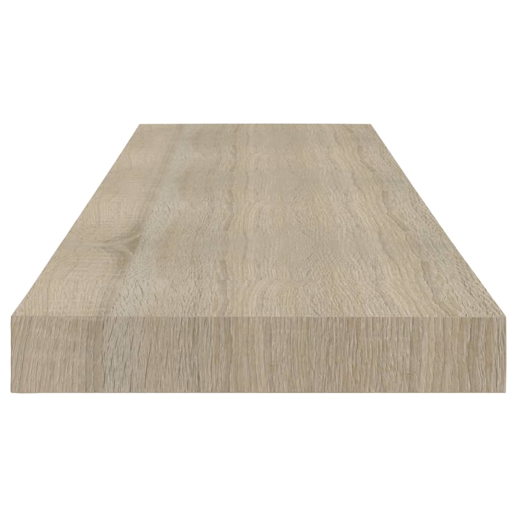 vidaXL Rafturi de perete suspendate 4 buc., stejar, 80x23,5x3,8 cm MDF vidaXL Rafturi de perete suspendate 4 buc., stejar, 80x23,5x3,8 cm MDF