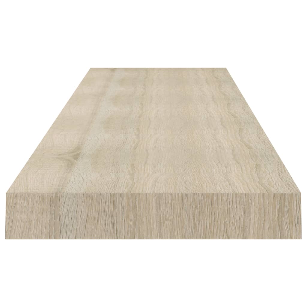 vidaXL Raft de perete suspendat, stejar, 120x23,5x3,8 cm, MDF