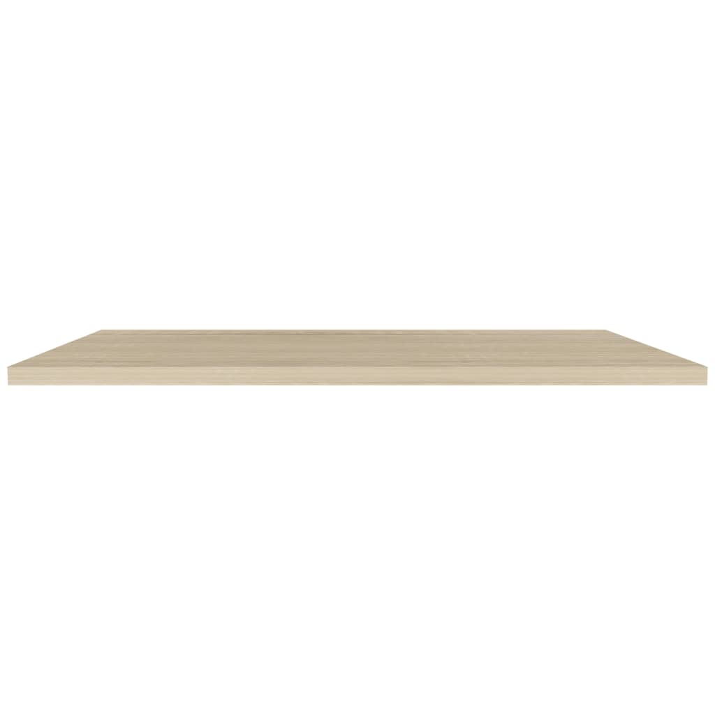 vidaXL Rafturi perete suspendate, 4 buc., stejar, 120x23,5x3,8 cm, MDF