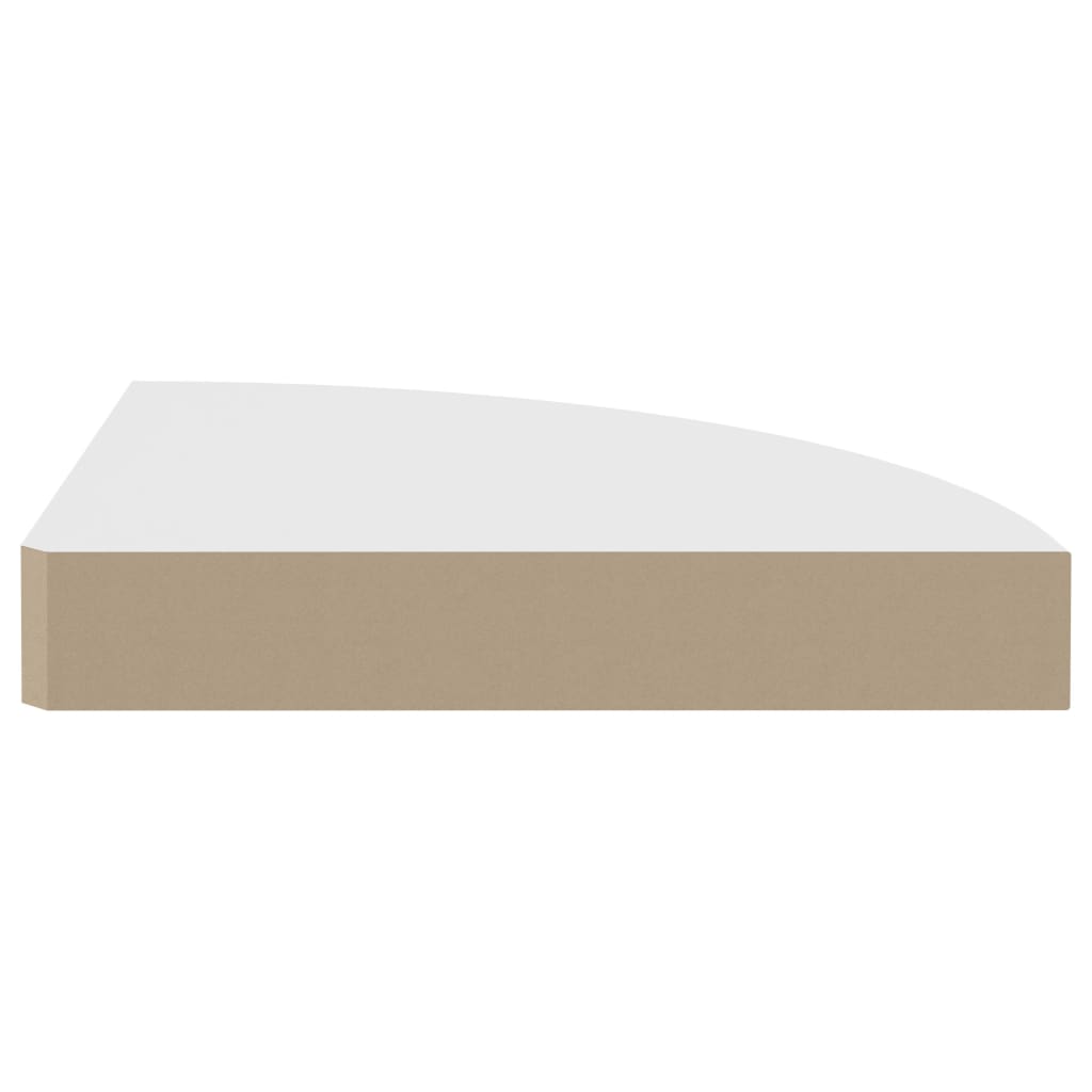 vidaXL Rafturi colțar de perete, 2 buc., alb, 25 x 25 x 3,8 cm, MDF vidaXL Rafturi colțar de perete, 2 buc., alb, 25 x 25 x 3,8 cm, MDF