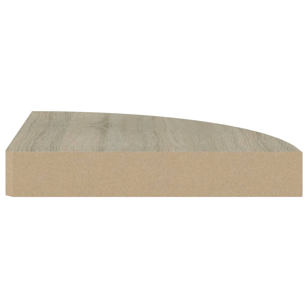 vidaXL Rafturi colțar de perete, 4 buc., stejar, 25 x 25 x 3,8 cm, MDF vidaXL Rafturi colțar de perete, 4 buc., stejar, 25 x 25 x 3,8 cm, MDF