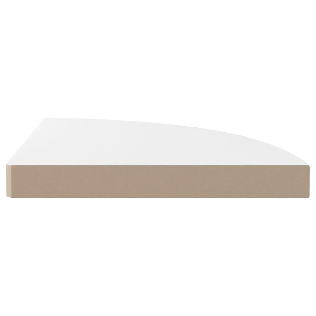 vidaXL Colțare suspendate, 4 buc., alb extralucios, 35x35x3,8 cm, MDF vidaXL Colțare suspendate, 4 buc., alb extralucios, 35x35x3,8 cm, MDF