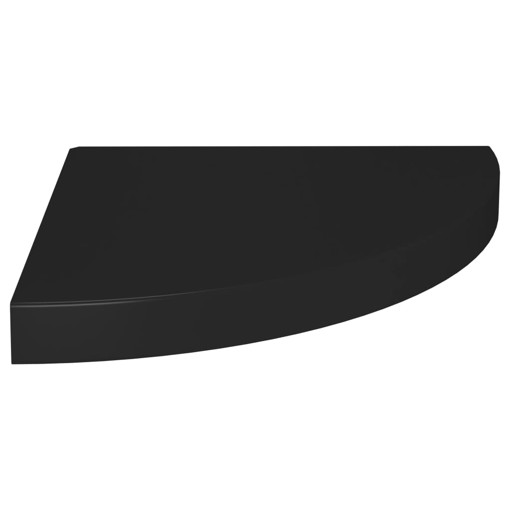 vidaXL Rafturi colț de perete, 2 buc., negru, 35x35x3,8 cm, MDF vidaXL Rafturi colț de perete, 2 buc., negru, 35x35x3,8 cm, MDF