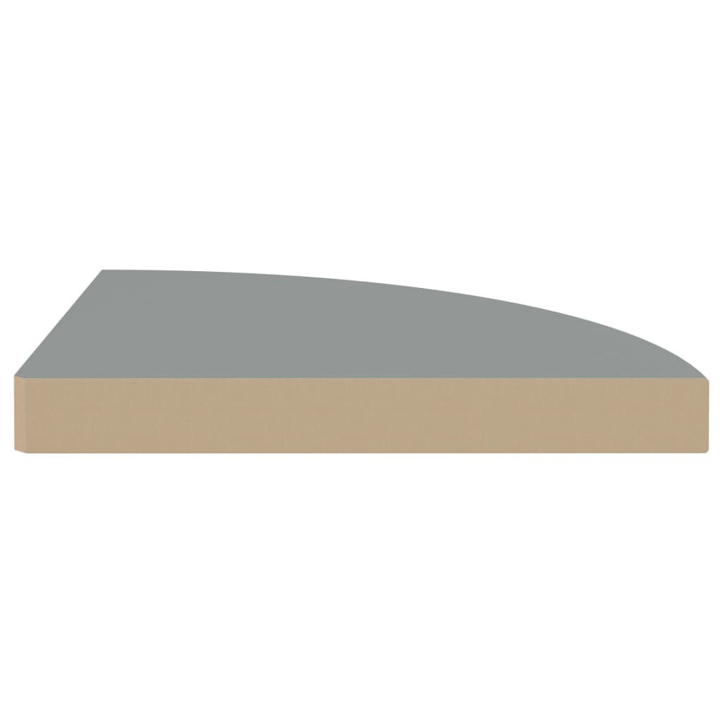 vidaXL Rafturi colțar de perete, 4 buc., gri, 35 x 35 x 3,8 cm, MDF vidaXL Rafturi colțar de perete, 4 buc., gri, 35 x 35 x 3,8 cm, MDF