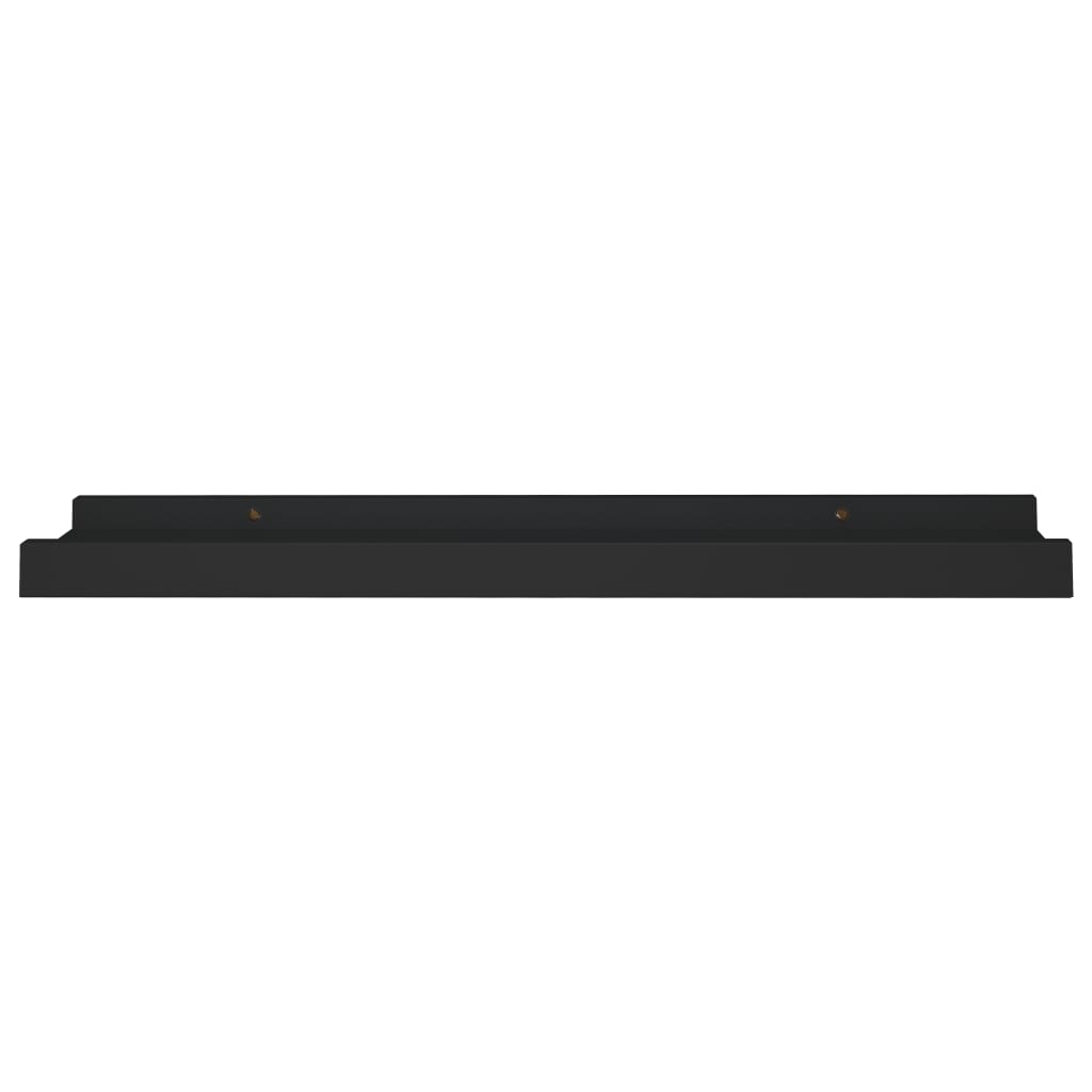 vidaXL Rafturi rame foto cu bordură, 2 buc., negru, 40 x 9 x 3 cm, MDF vidaXL Rafturi rame foto cu bordură, 2 buc., negru, 40 x 9 x 3 cm, MDF